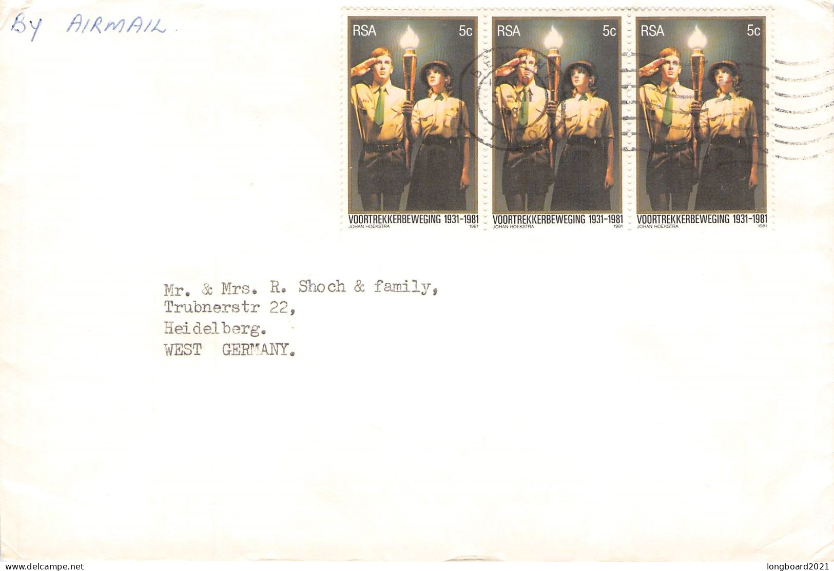 SOUTH AFRICA - AIRMAIL 1981 - HEIDELBERG/DE / 5230 - Brieven En Documenten