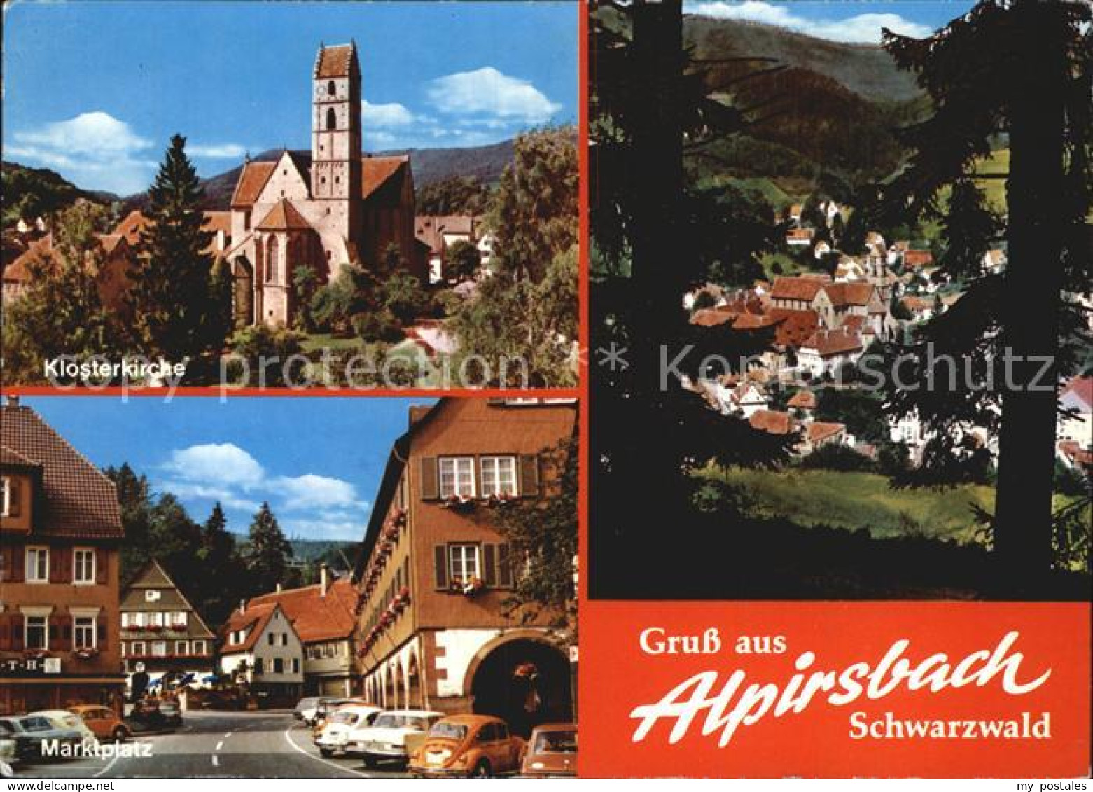 72420952 Alpirsbach Klosterkirche Marktplatz  Alpirsbach - Alpirsbach