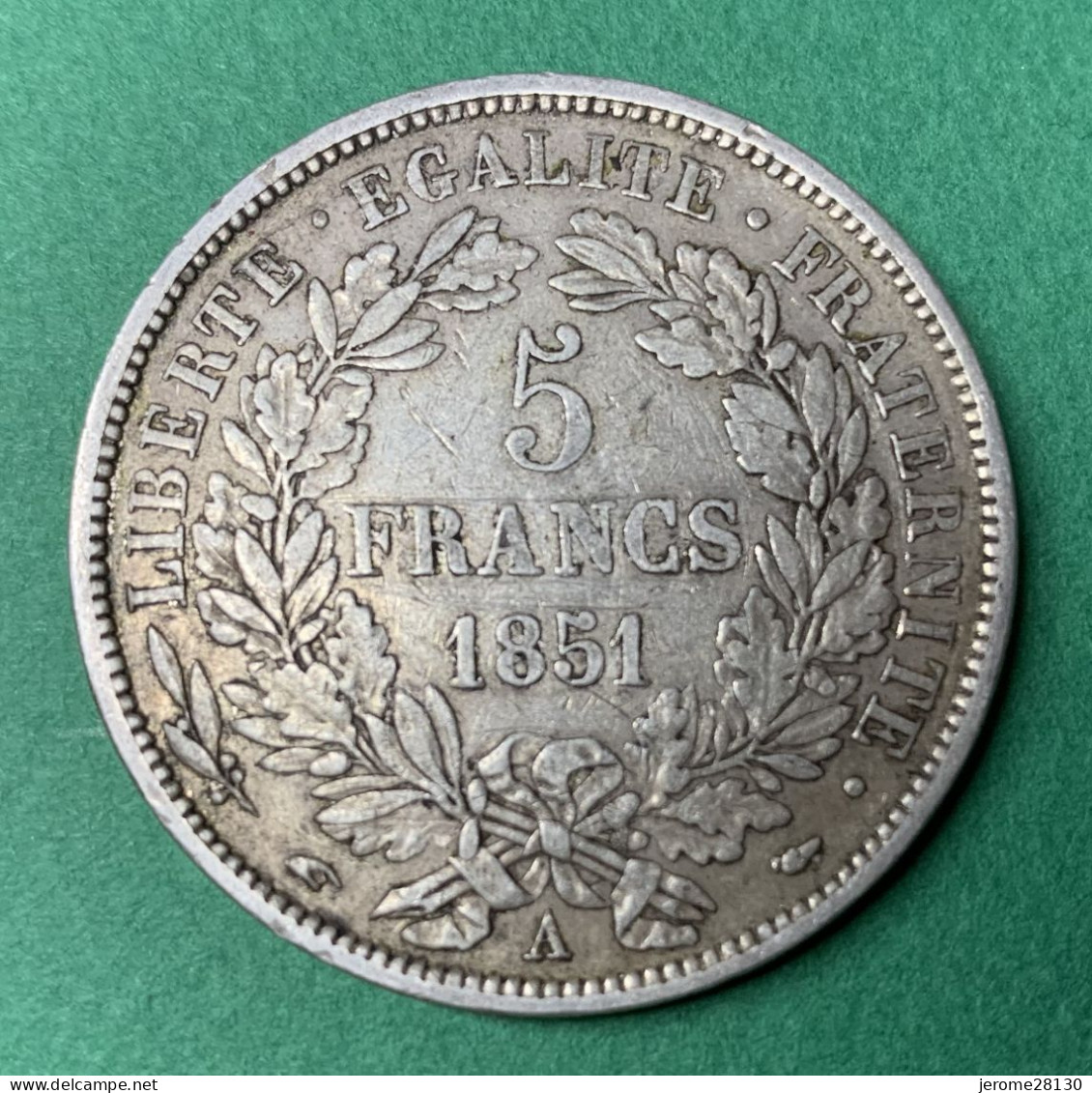 Pièce De 5 Francs Cérès (écu) De 1851 En TTB - 5 Francs