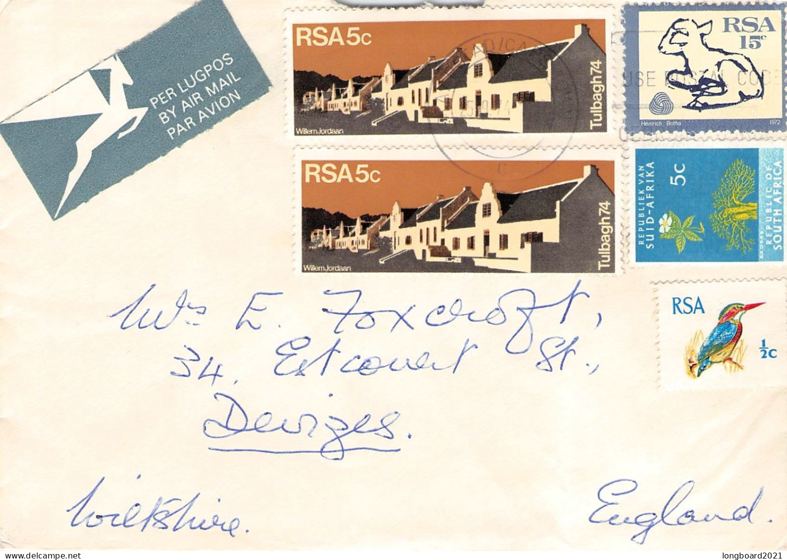 SOUTH AFRICA - AIRMAIL - ENGLAND / 5233 - Cartas & Documentos