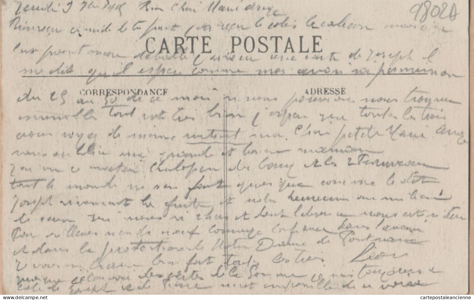 27849  /⭐ ◉  CONTY 80-Somme EGLISE Parvis Lisez Lettre Poilu Jeudi 09.10.1915 Cpaww1 - DELACOUR TABACS - Conty