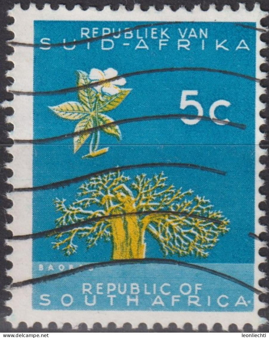 1966 Südafrika ° Mi:ZA 320, Sn:ZA 293, Yt:ZA 286A, Baobab (Adansonia Digitata), Country Themes - Wmk. Multiple RSA - Used Stamps