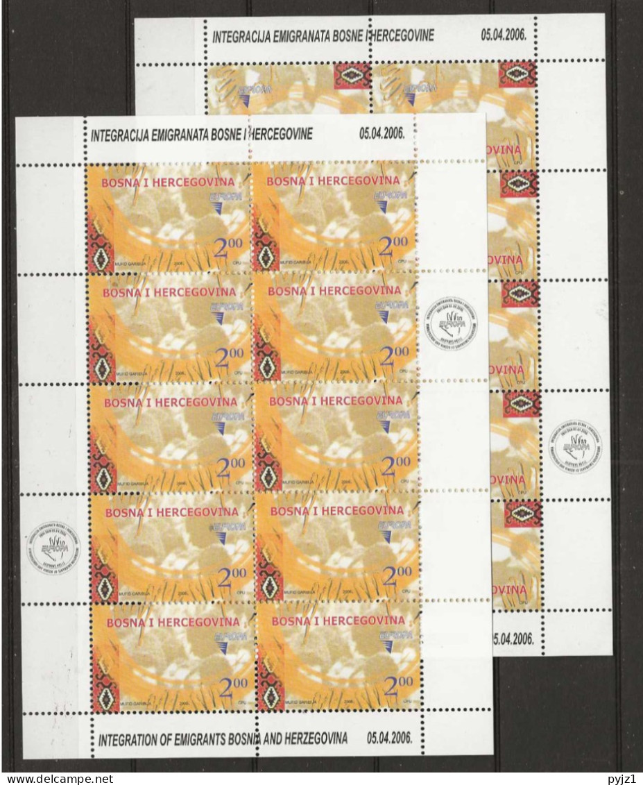 2006 MNH Bosnia Sheets Postfris** - 2006