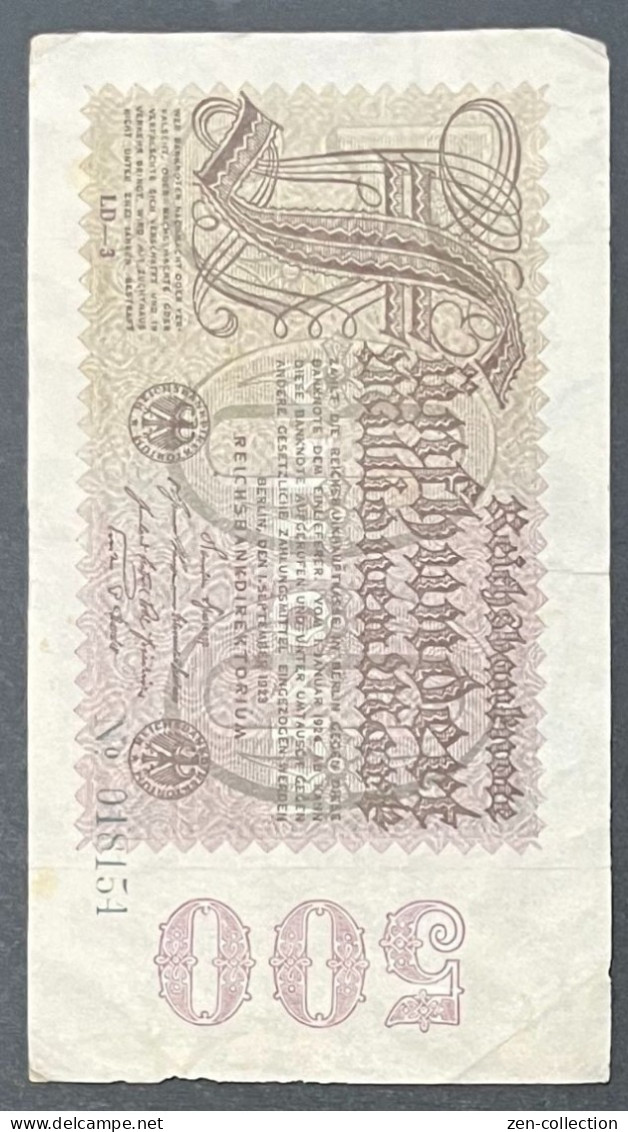 Color 50 BILLION WW2 Germany Nazi Propaganda FORGERY Overprint On Genuine 1923 Banknote VF- (tears) - Other & Unclassified