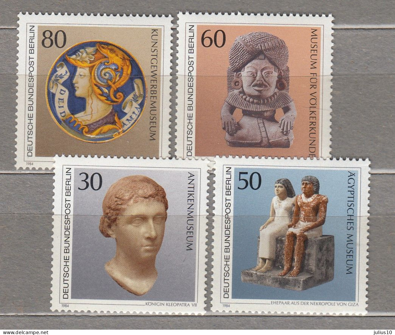 GERMANY BERLIN 1983 Art MNH(**) Mi 708-711 #34449 - Musées