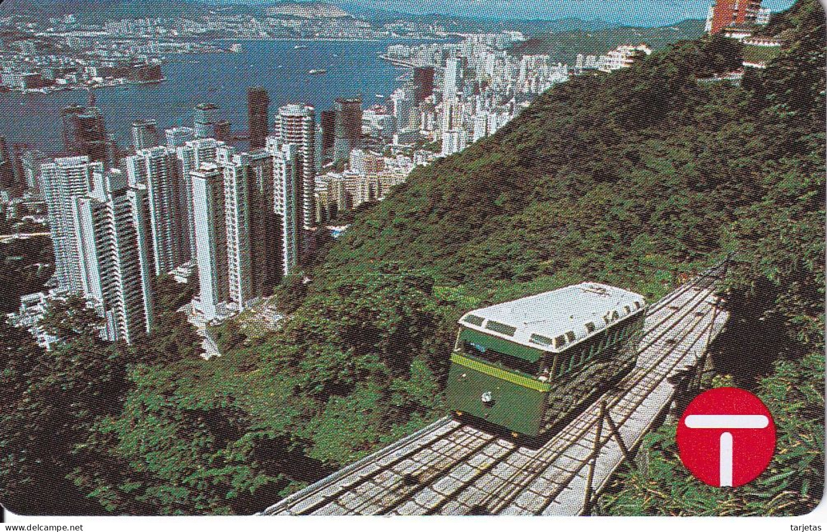 TARJETA DE HONG KONG DE $50 TRAM FUNICULAR RAILWAY (AUTELCA) - Hong Kong