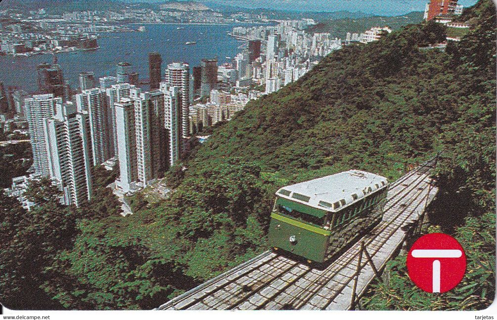 TARJETA DE HONG KONG DE $100 TRAM FUNICULAR RAILWAY (AUTELCA) - Hongkong