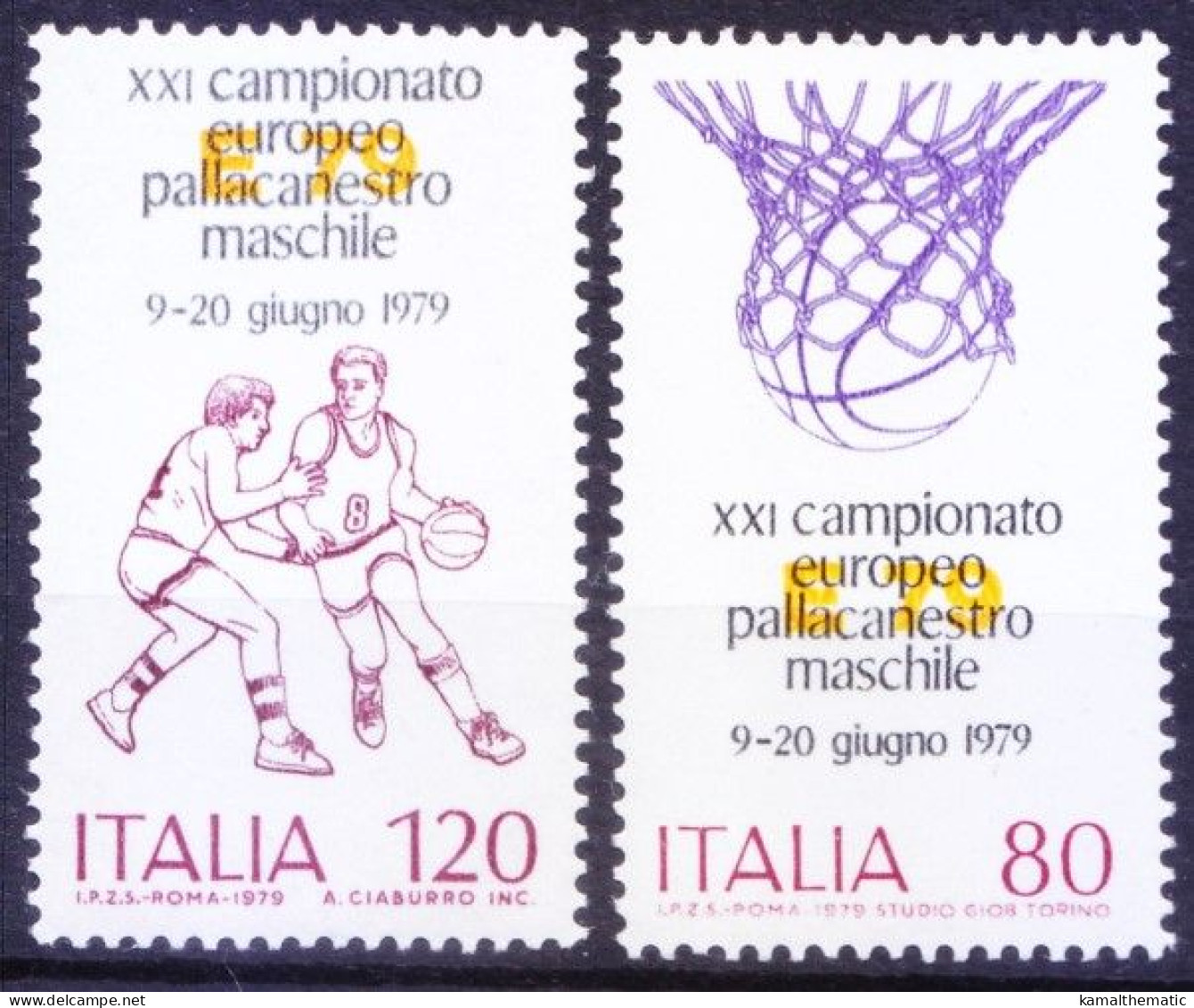 Italy 1979 MNH 2v, European Football Championship, Sports - UEFA European Championship