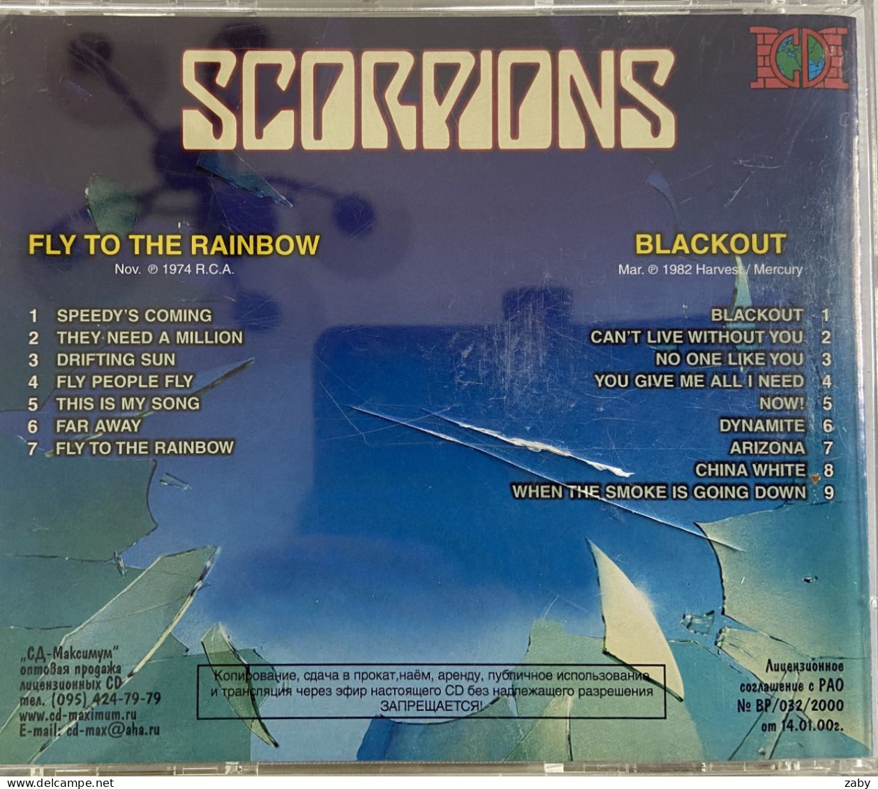 CDs De Scorpions//Fly To Rainbow + Blackout + Face The Heat + Love At First Sting + Compilation - Hard Rock & Metal