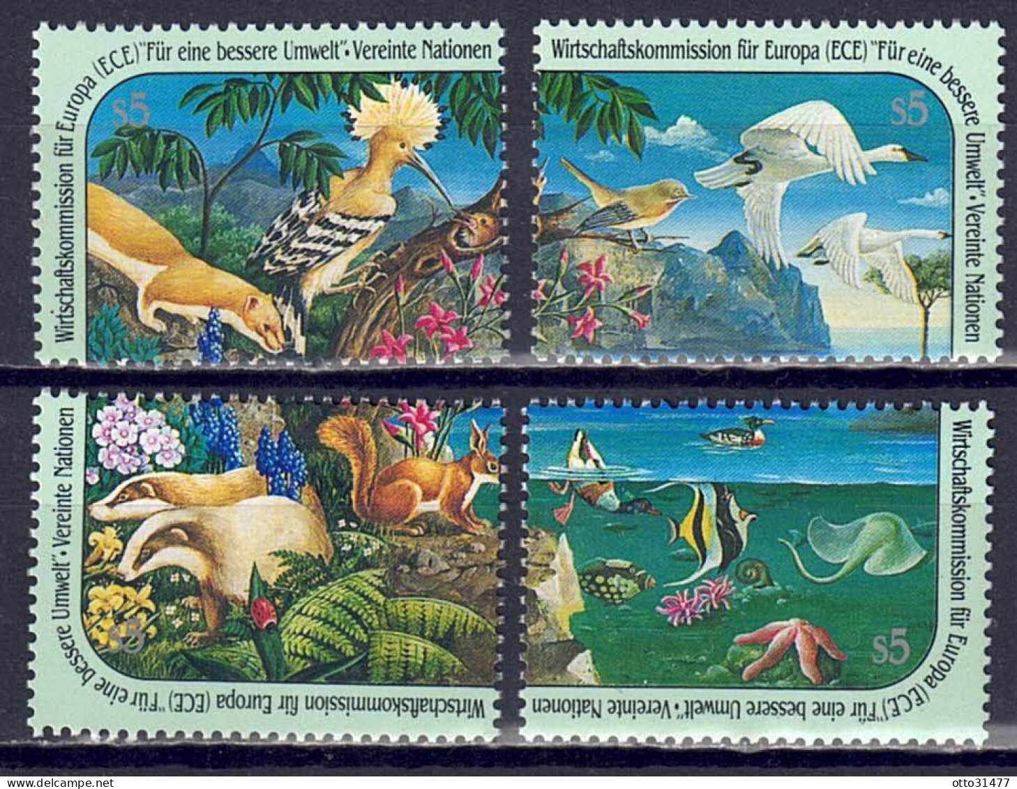 UNO Wien 1991 - ECE, Nr. 110 - 113, Postfrisch ** / MNH - Unused Stamps