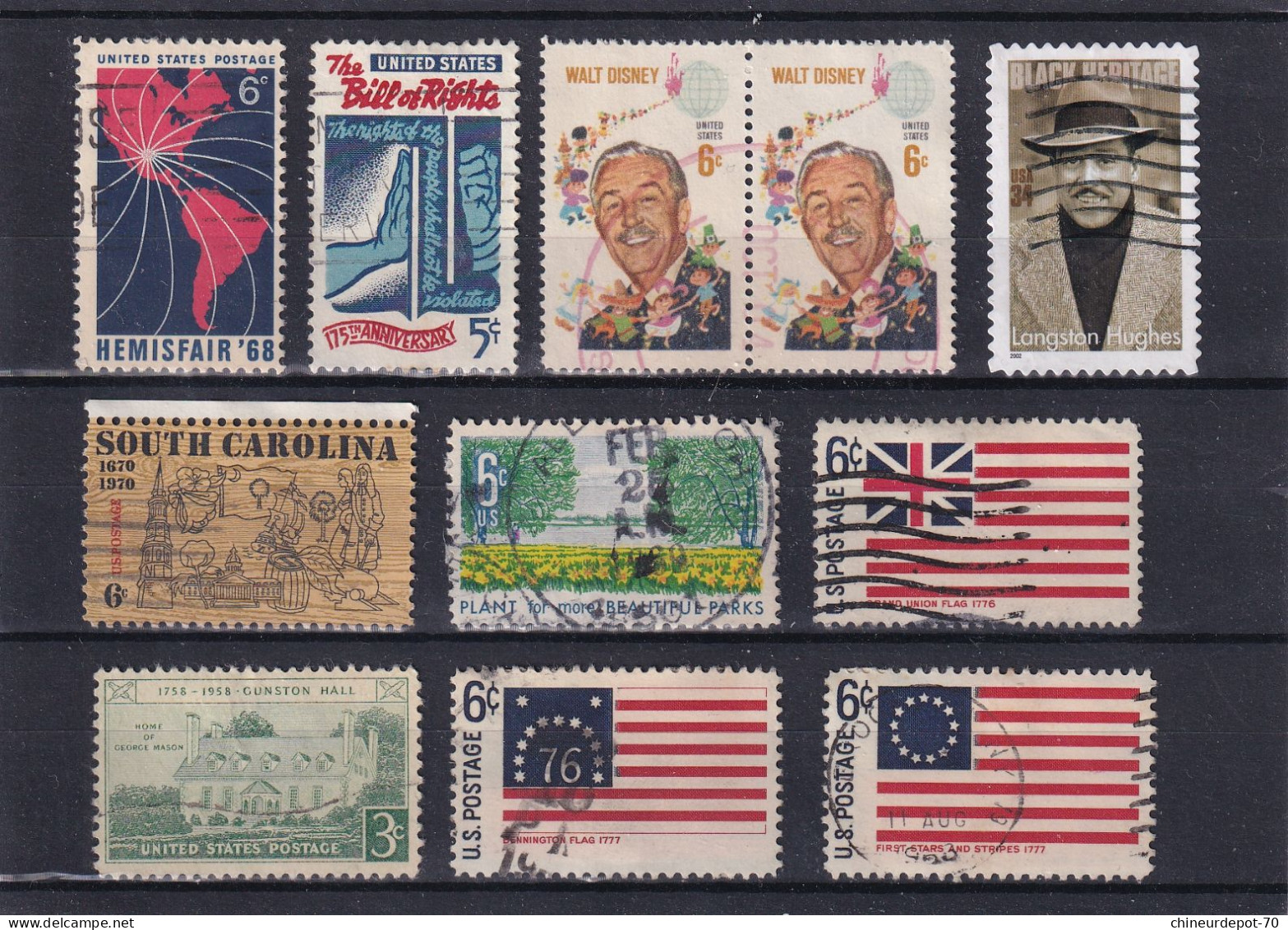 collections États-Unis Amérique America Amerika VEREINIGTE STAATEN UNITED STATES lot voir 99 photos