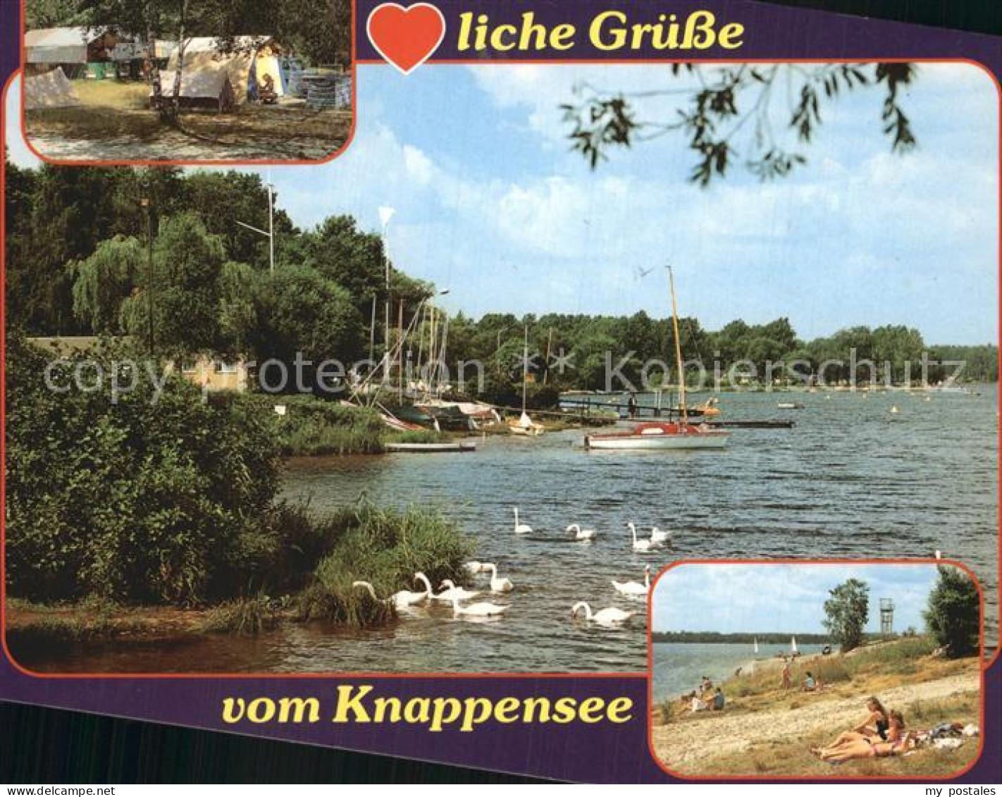 72418940 Knappensee Oberlausitz Strand Boote Camping Platz Lohsa - Lohsa
