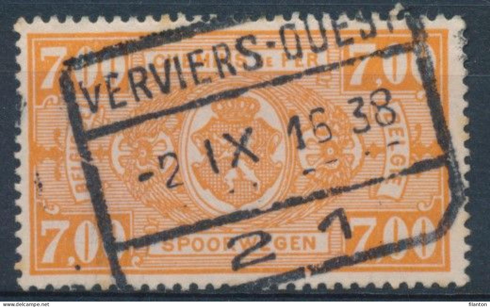 TR  159 -  "VERVIERS-OUEST 21" - (ref. 37.407) - Afgestempeld