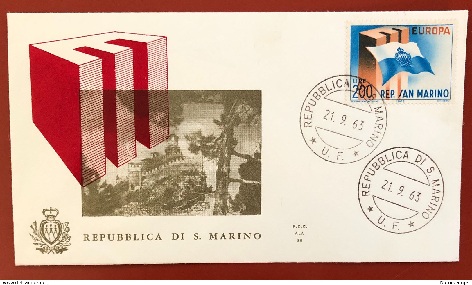 San Marino - FDC - 21 Settembre 1963 - Europa - FDC