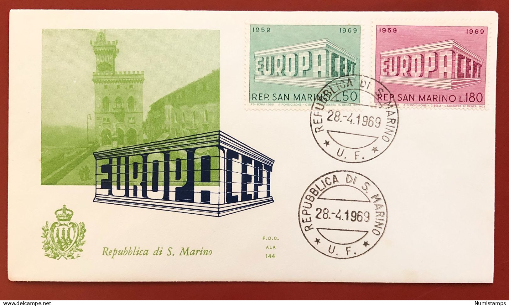 San Marino - FDC - 28 Aprile 1969 - Europa - FDC