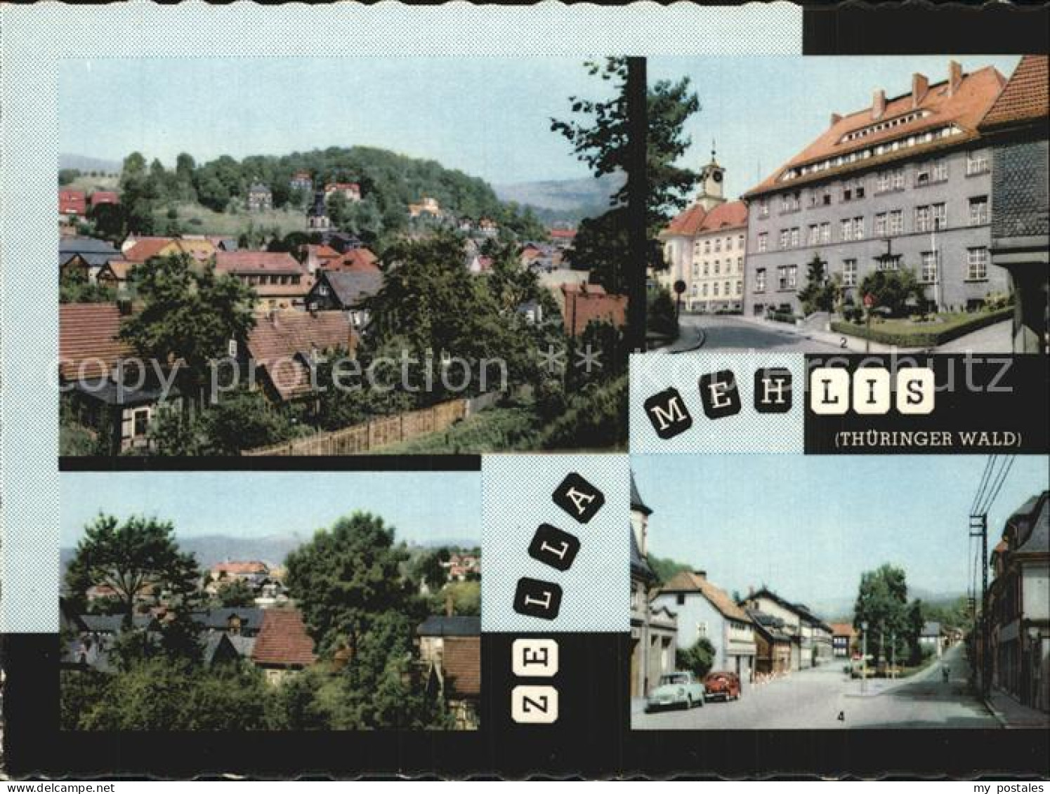 72418354 Zella-Mehlis Teilansichten Postamt Dr Kuelz Platz Zella-Mehlis - Zella-Mehlis