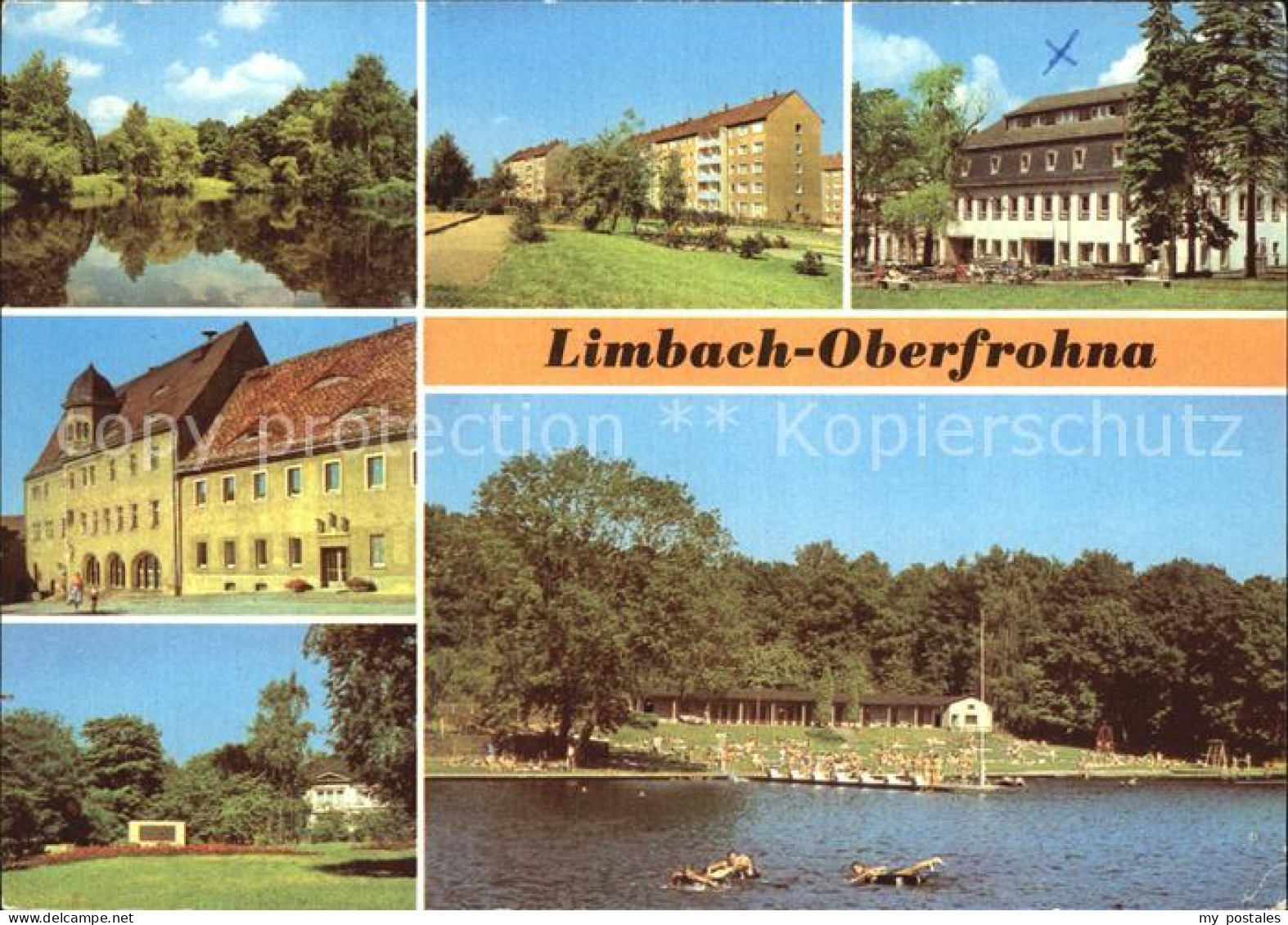 72418341 Oberfrohna Stadtpark Am Hohen Hain Hotel Voelkerfreundschaft Rathaus Pd - Limbach-Oberfrohna