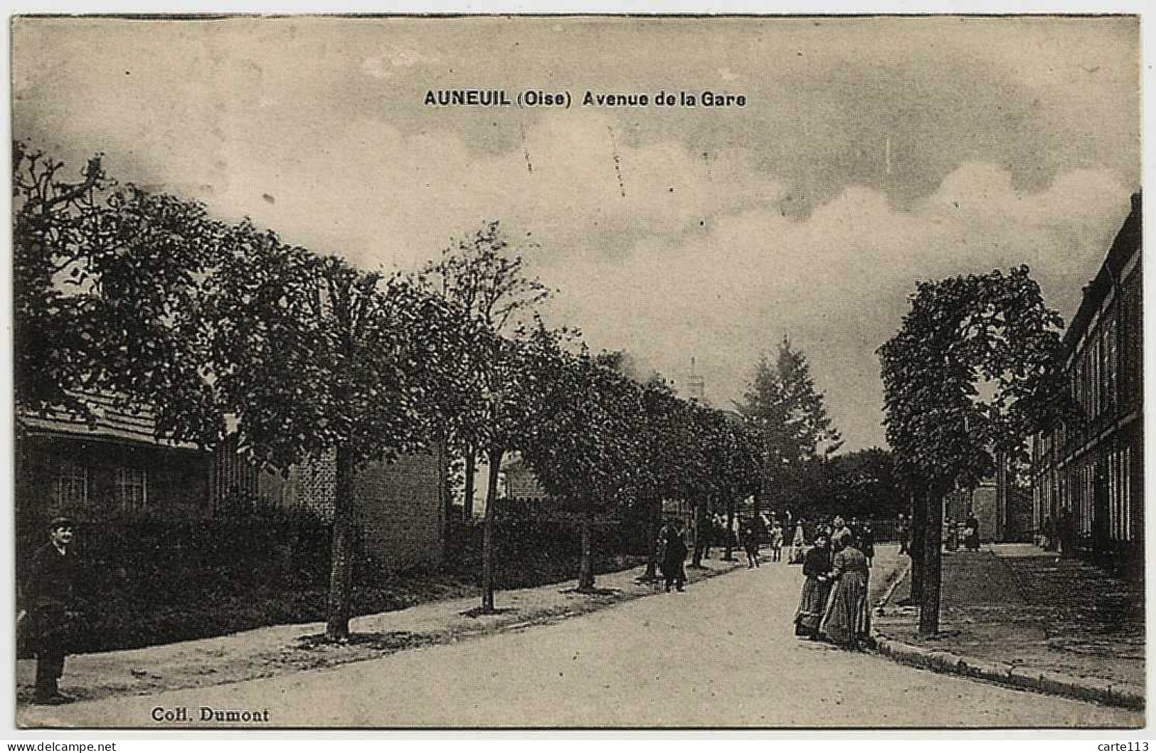 60 - B30259CPA - AUNEUIL - Avenue De La Gare - Très Bon état - OISE - Auneuil