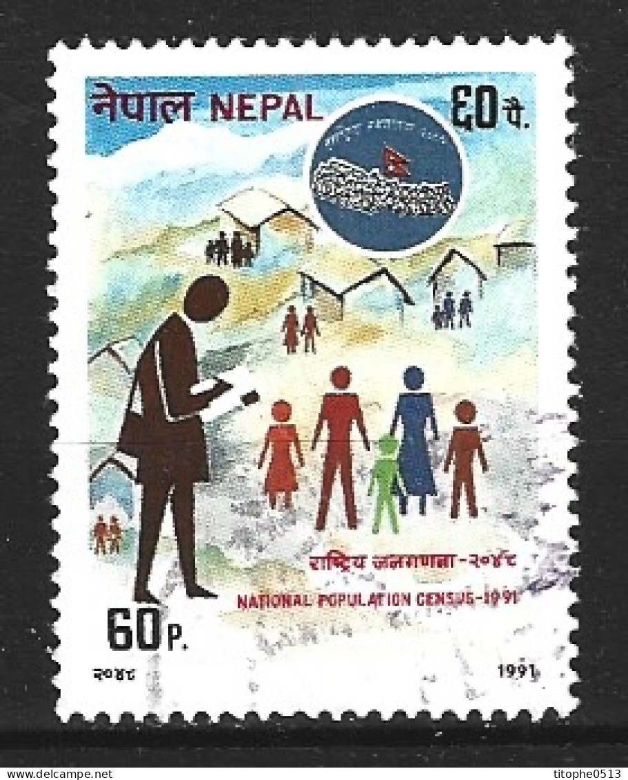 NEPAL. N°484 Oblitéré De 1991. Recensement. - Nepal