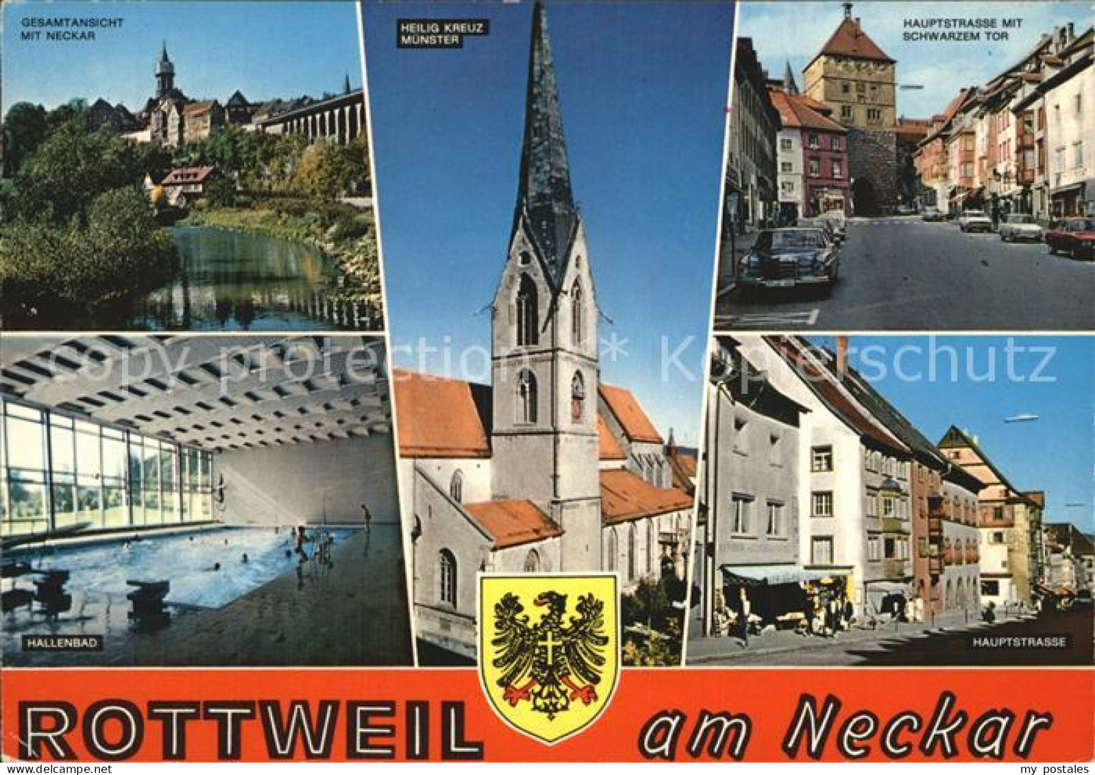 72418108 Rottweil Neckar Hauptstrasse Heilig Kreuz Muenster Hallenbad  Buehlinge - Rottweil