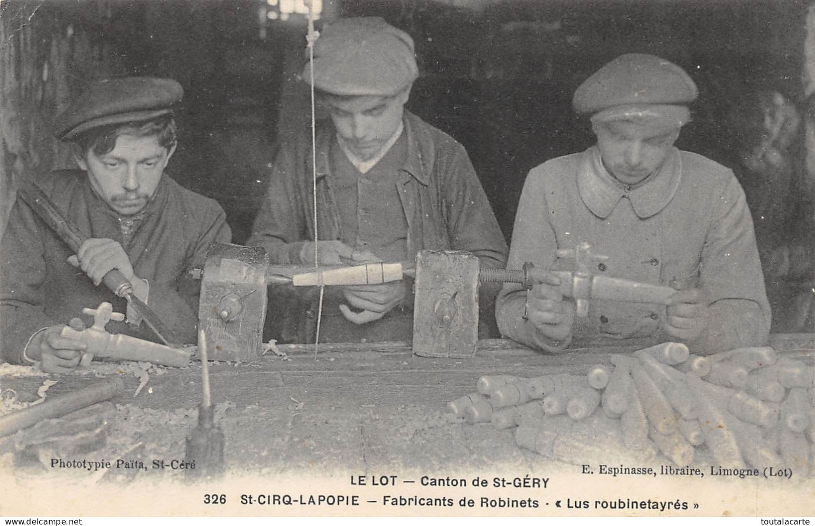 CPA 46 ST CYRQ LAPOPIE FABRICANTS DE ROBINETS CANTON DE ST GERY  LUS ROUBINETAYRES   Belle ! - Saint-Cirq-Lapopie