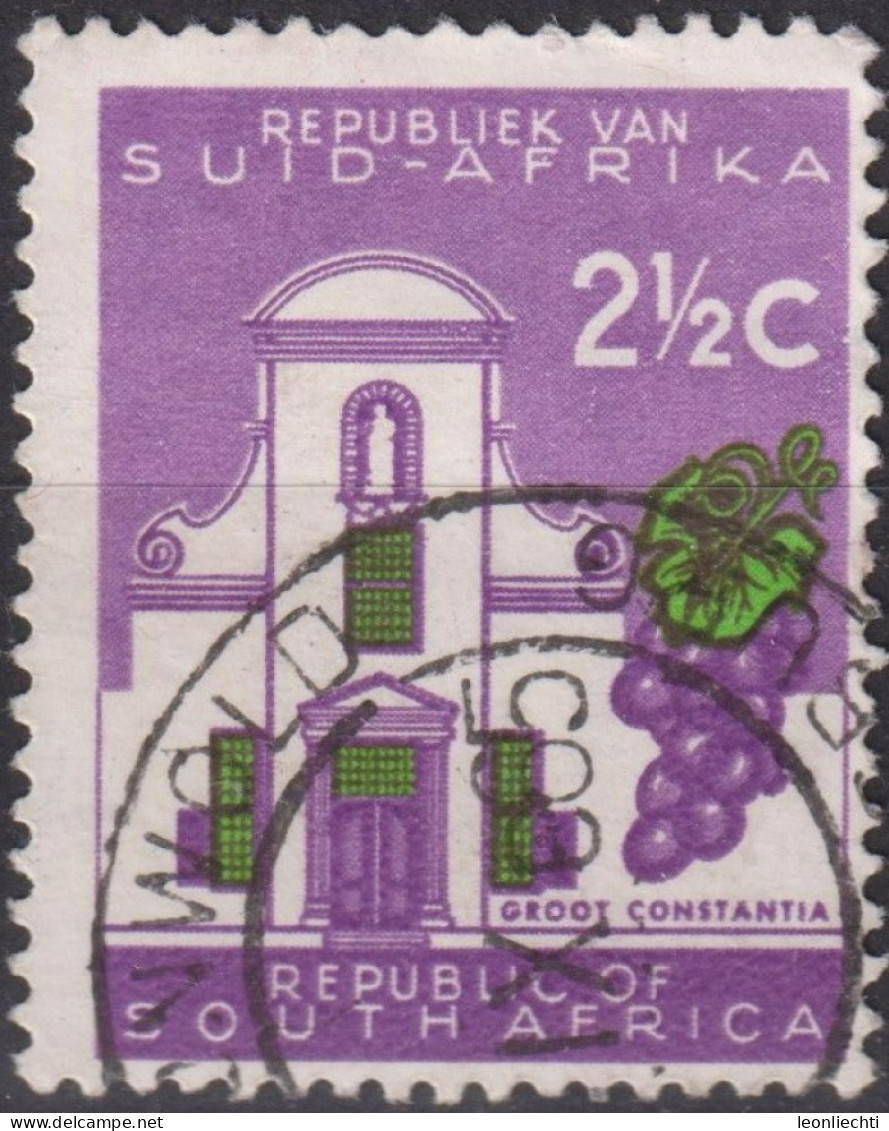 1961 Südafrika ° Mi:ZA 302II, Sn:ZA 271, Yt:ZA 267, Groot Constantia, Country Themes - Without Wmk - Oblitérés