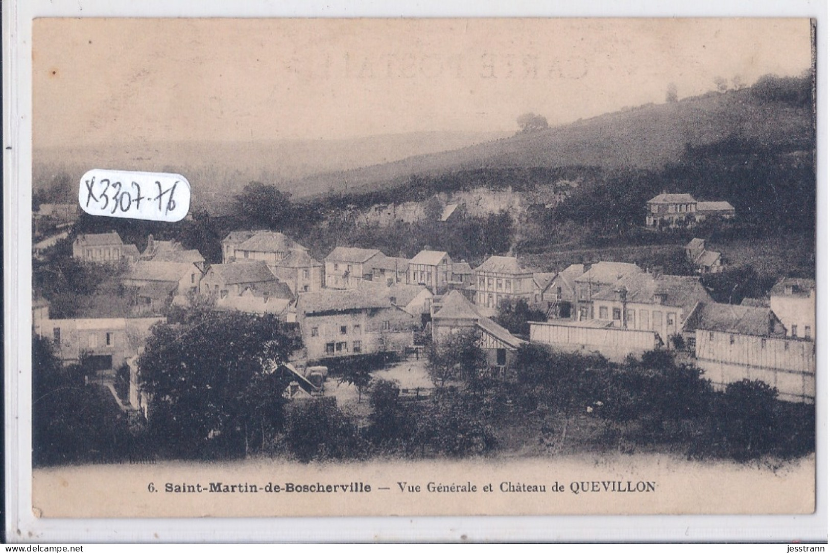 SAINT-MARTIN-DE-BOSCHERVILLE- VUE GENERALE ET CHATEAU DE QUEVILLON - Saint-Martin-de-Boscherville