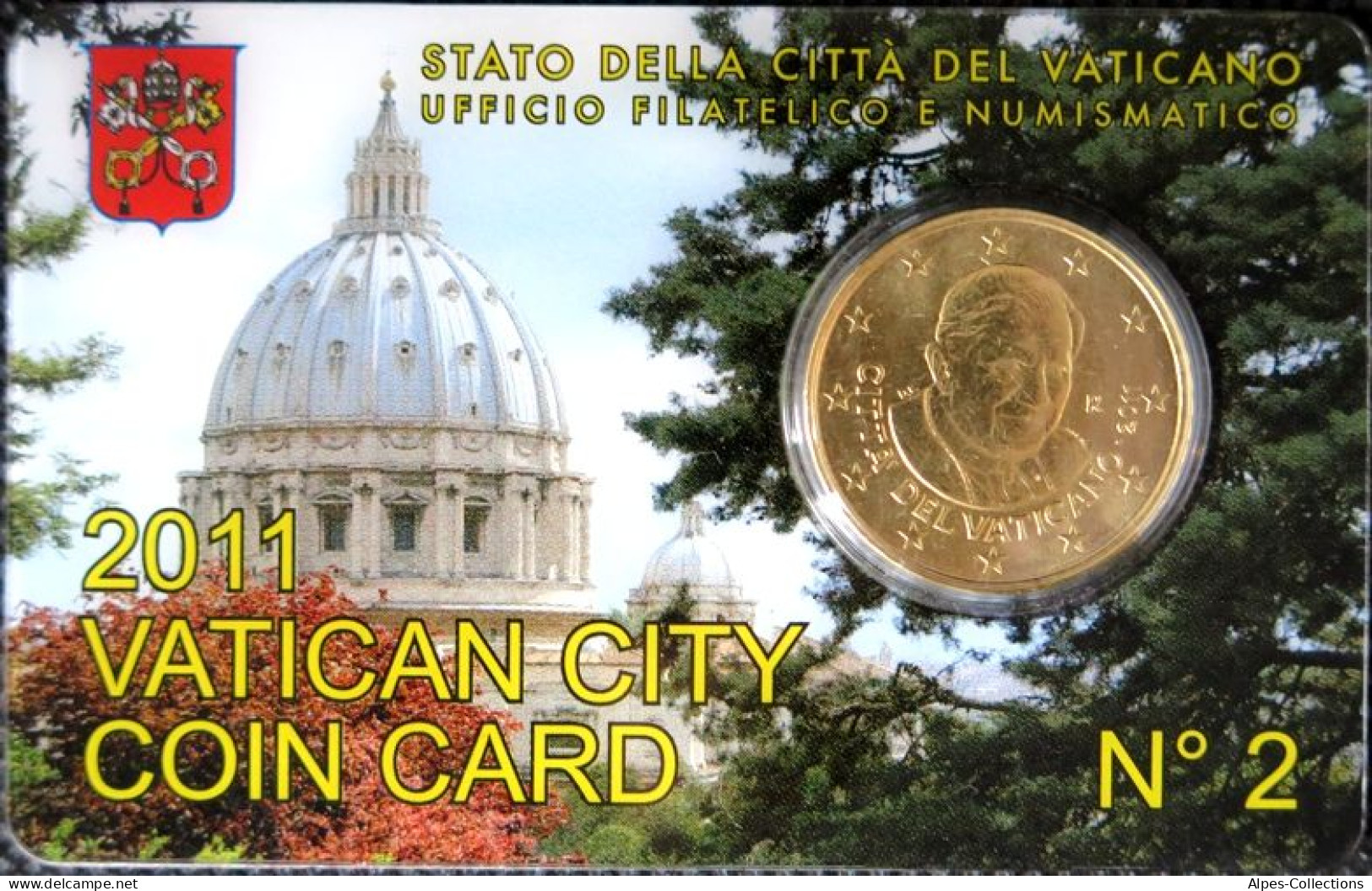 VA05011.1 - COIN CARD N°2 VATICAN - 2011 - 50 Cents - Vaticano (Ciudad Del)