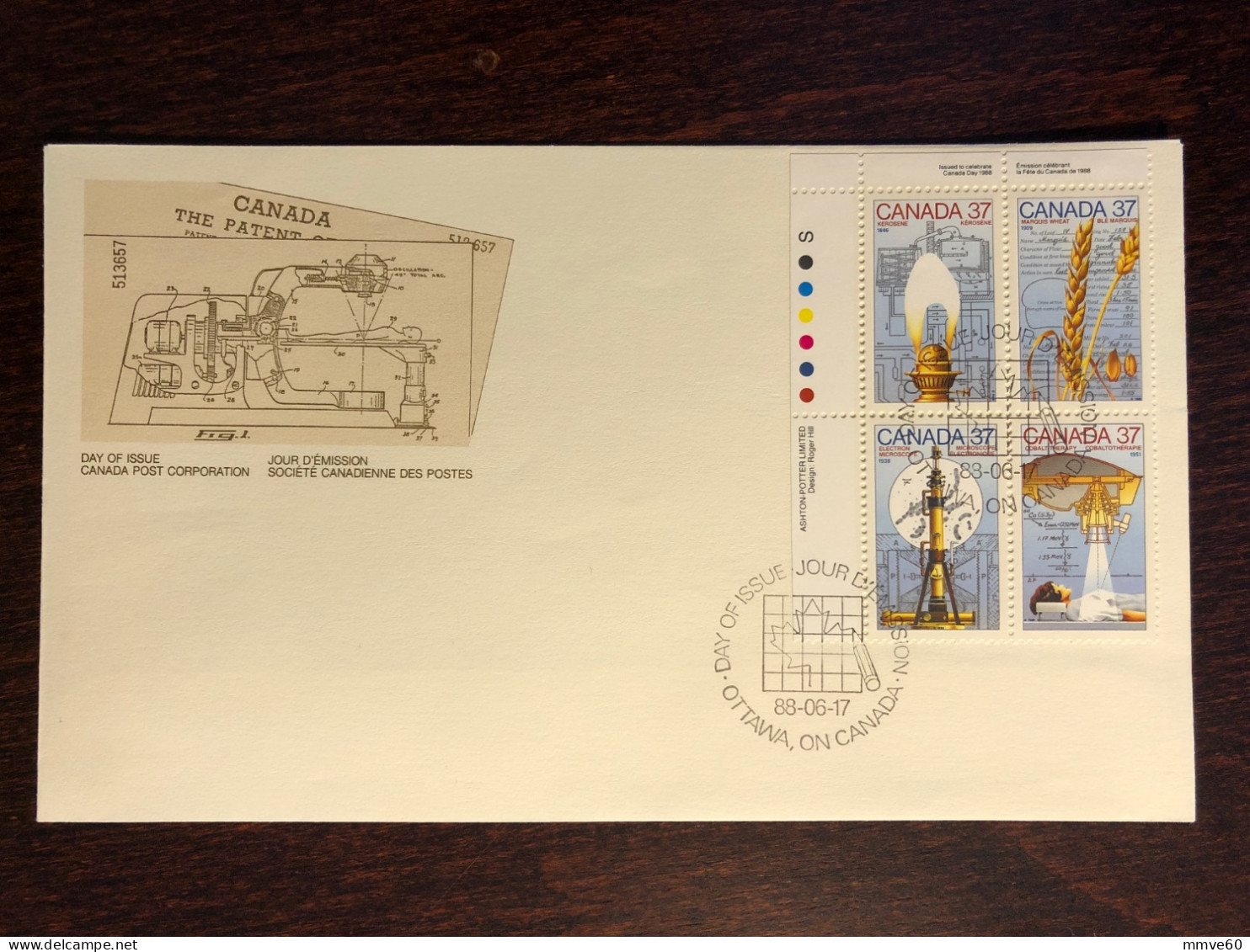 CANADA FDC COVER 1988 YEAR RADIOLOGY OIL MICROSCOPE HEALTH MEDICINE STAMPS - Briefe U. Dokumente