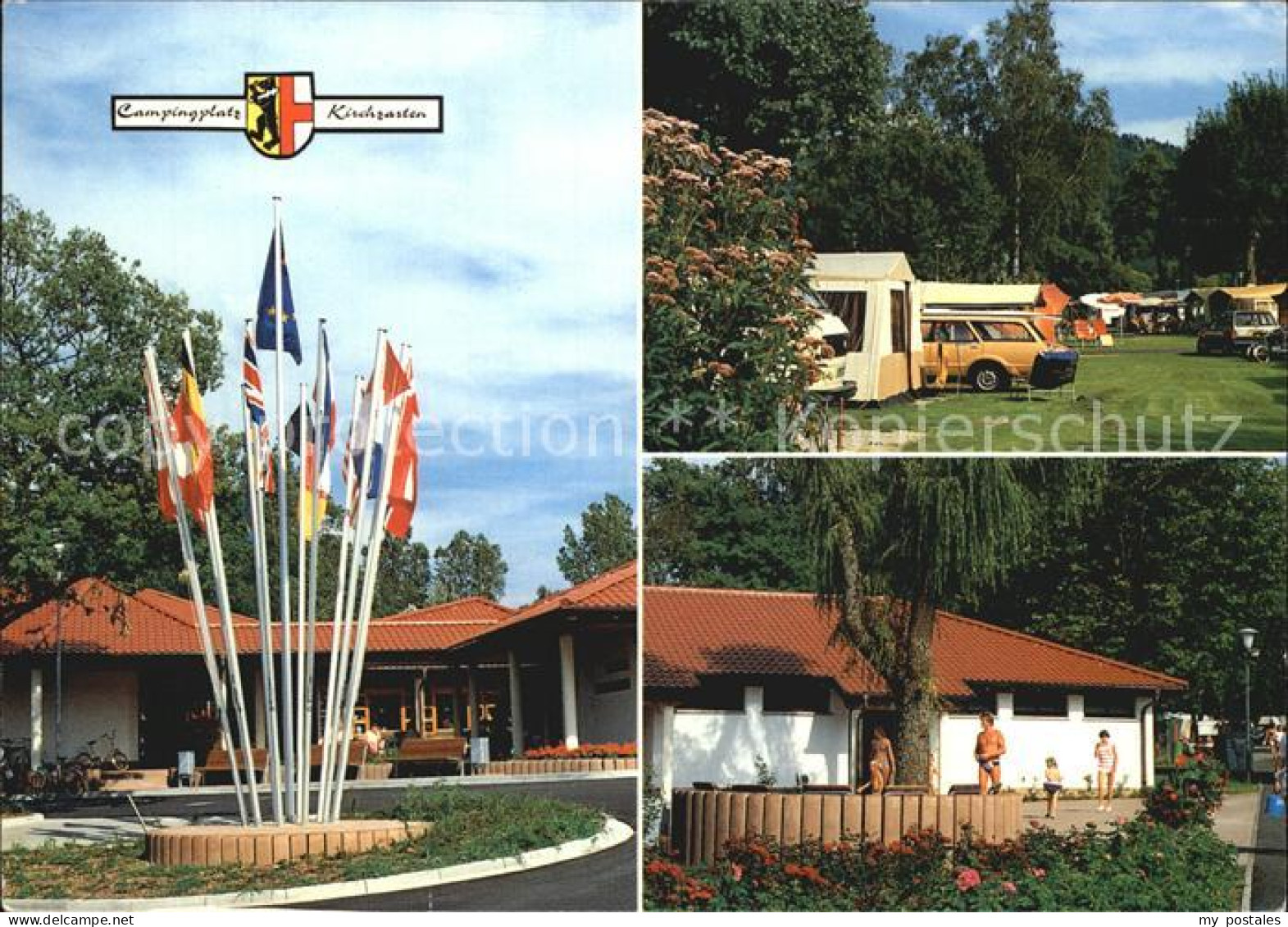 72417281 Kirchzarten Campingplatz Fahnen Kirchzarten - Kirchzarten