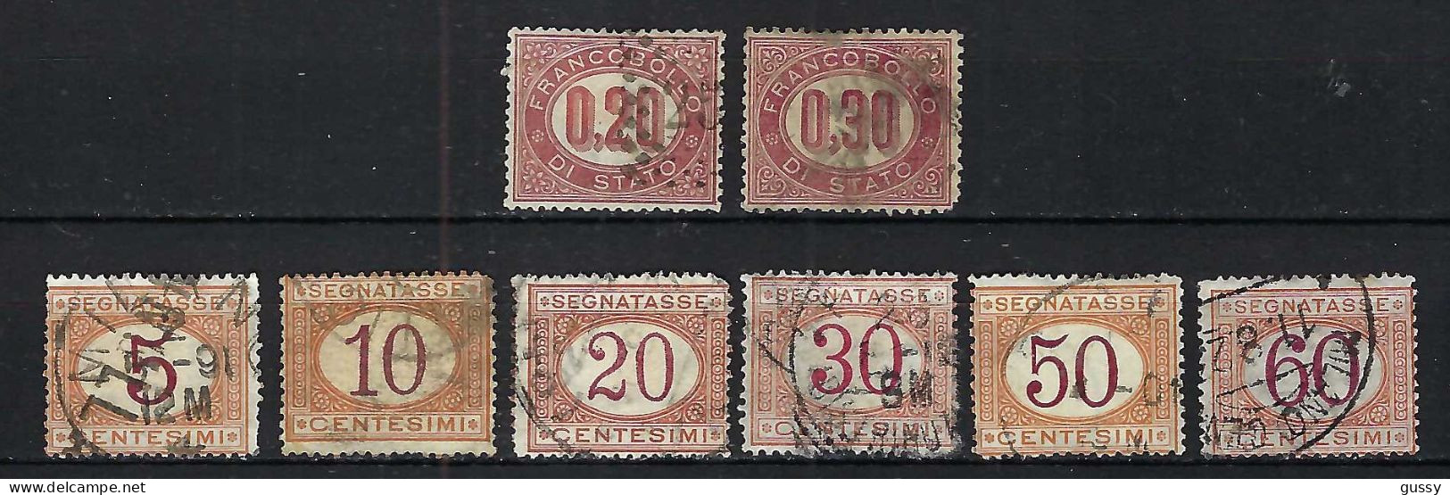 ITALIE Taxe Ca.1870-75-: Lot D' Obl. - Postage Due