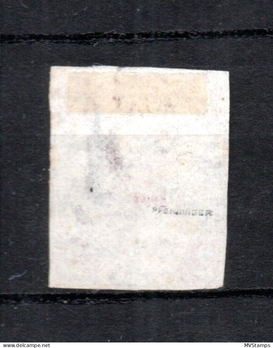 Lubeck 1859 Freimarke 3 Wappen Im Oval Gebraucht, Helle Stelle (hoher Gepruft Pfenniger) - Lubeck