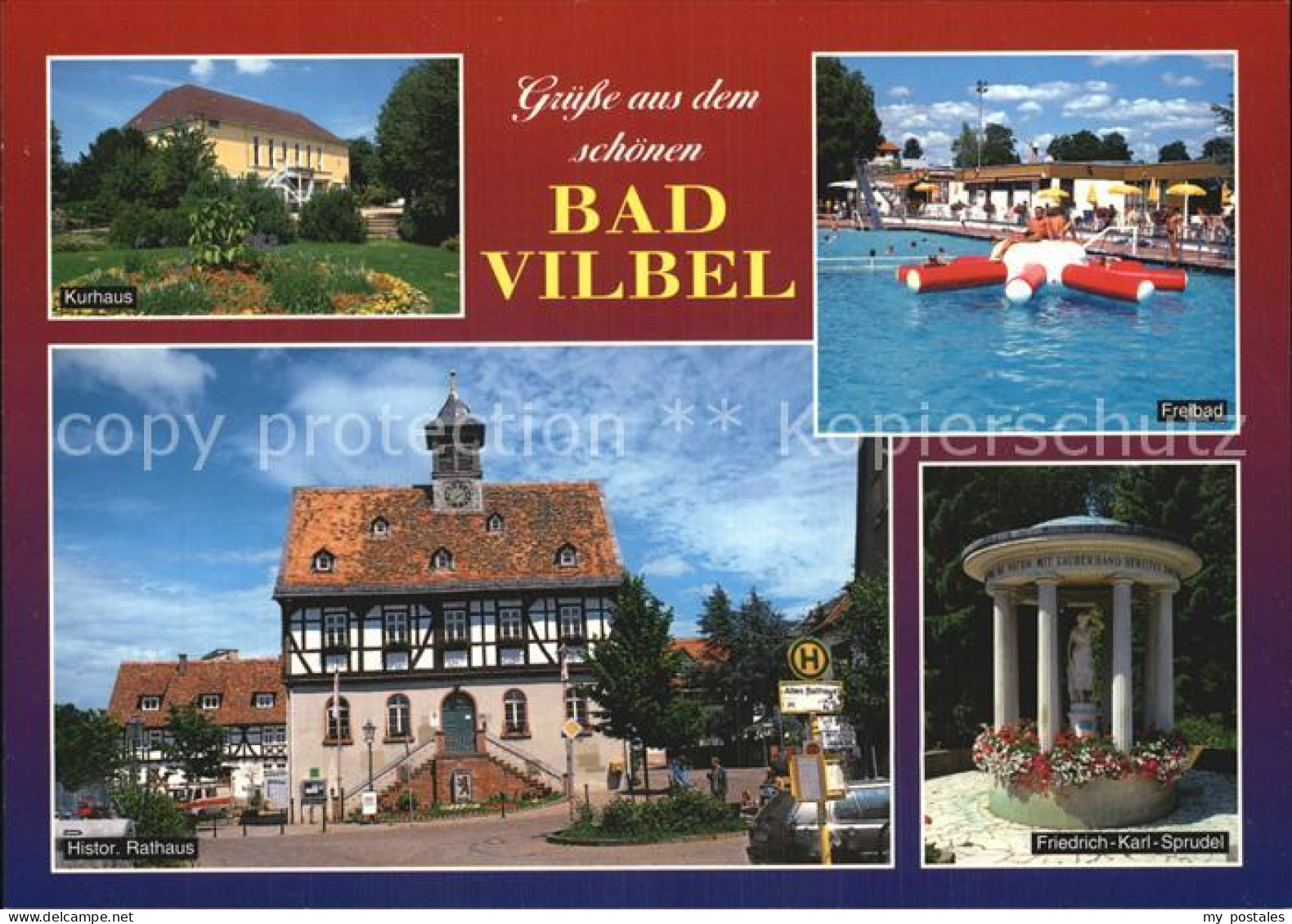 72417169 Bad Vilbel Freibad Friedrich Karl Sprudel Rathaus Kurhaus Bad Vilbel - Bad Vilbel