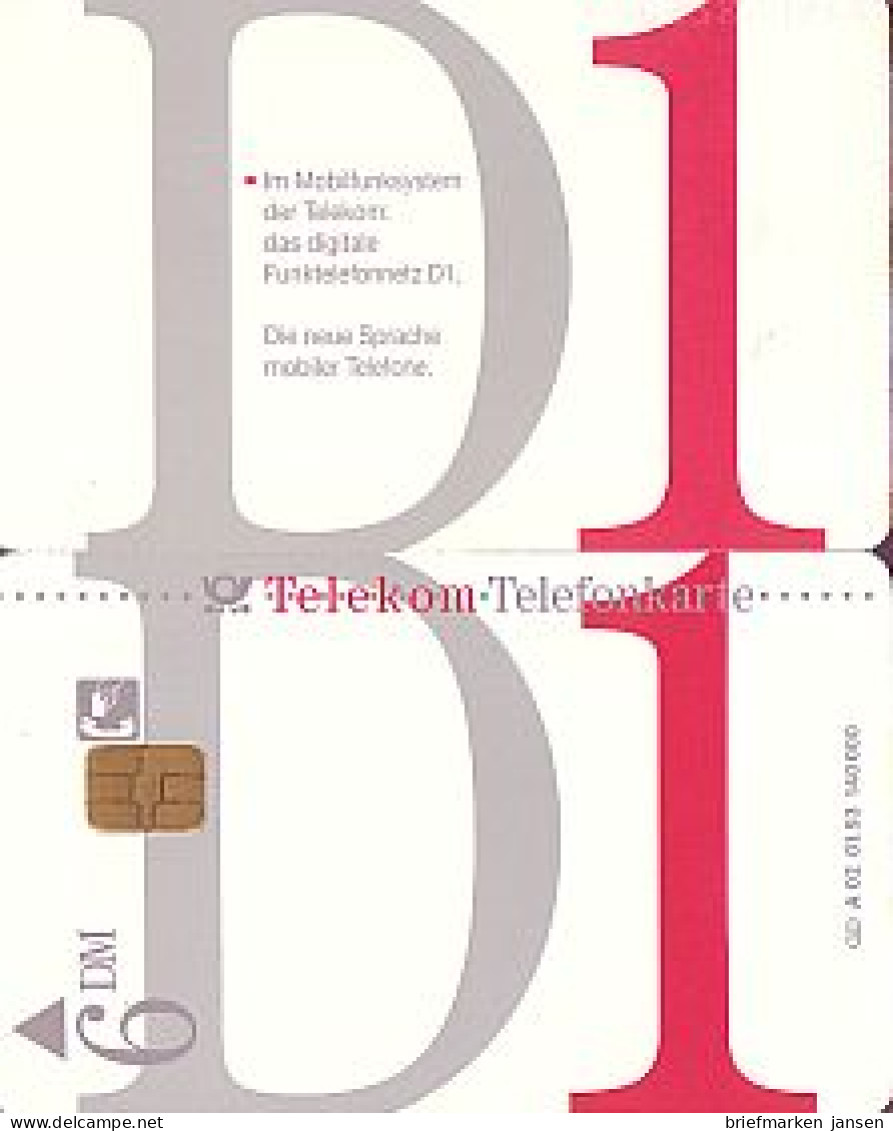 Telefonkarte A 02 01.93 D 1 Mobilfunk - Unclassified