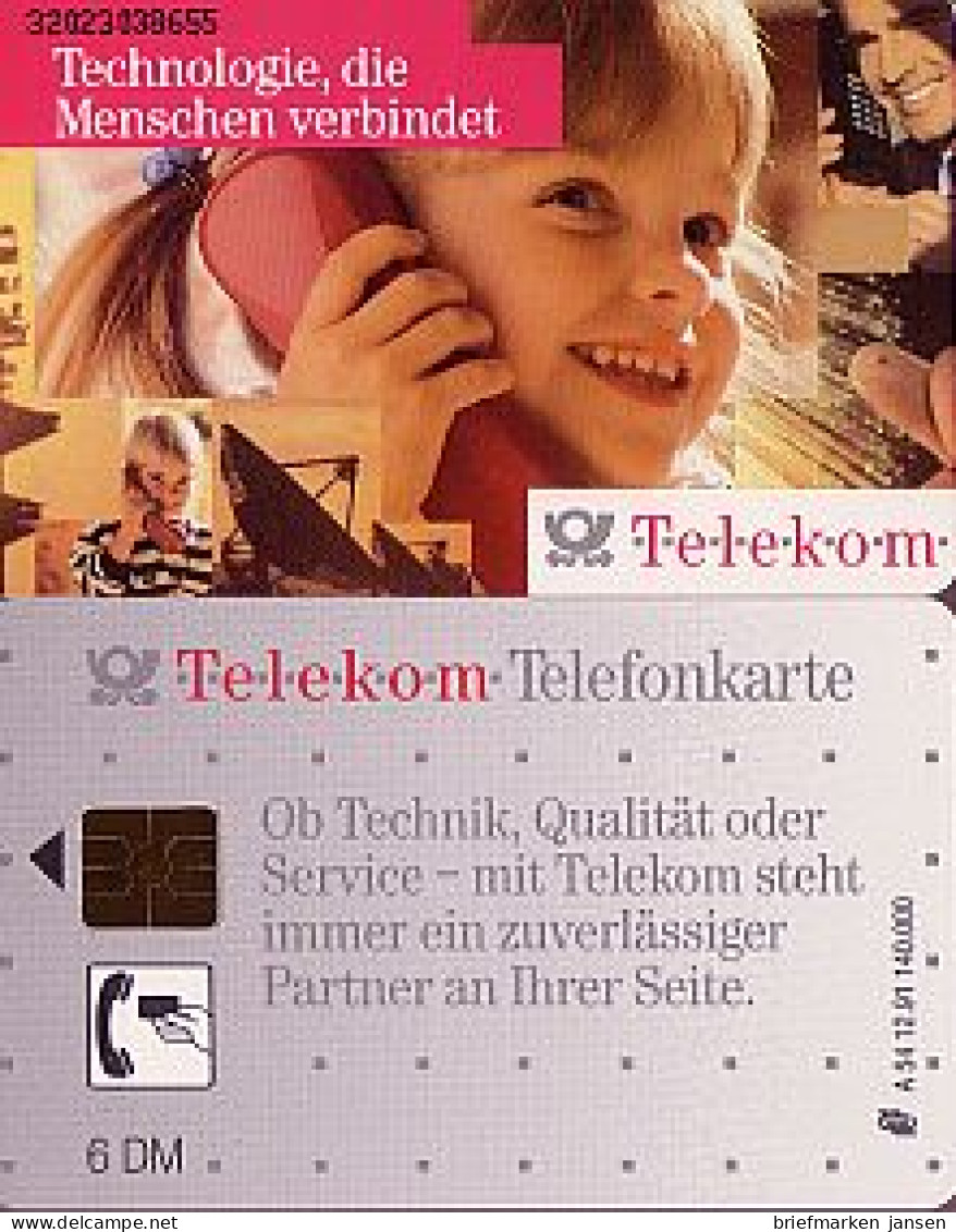 Telefonkarte A 54 12.91 Technologie, Matt, Enge Nr., DD 3202, Aufl. 140000 - Unclassified