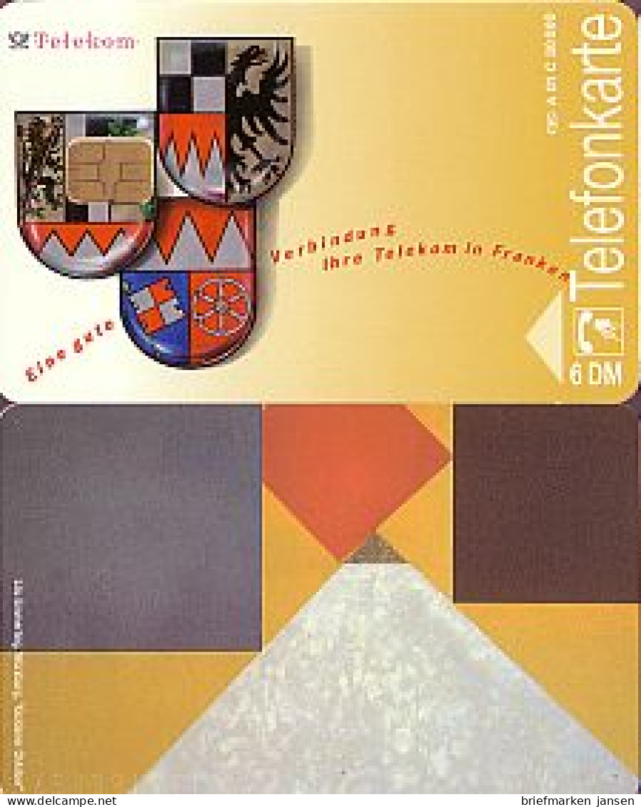 Telefonkarte A 01 C (1992) Telekom Franken, 1.Aufl.ohne Sign.,DD 1112,Aufl.32000 - Unclassified