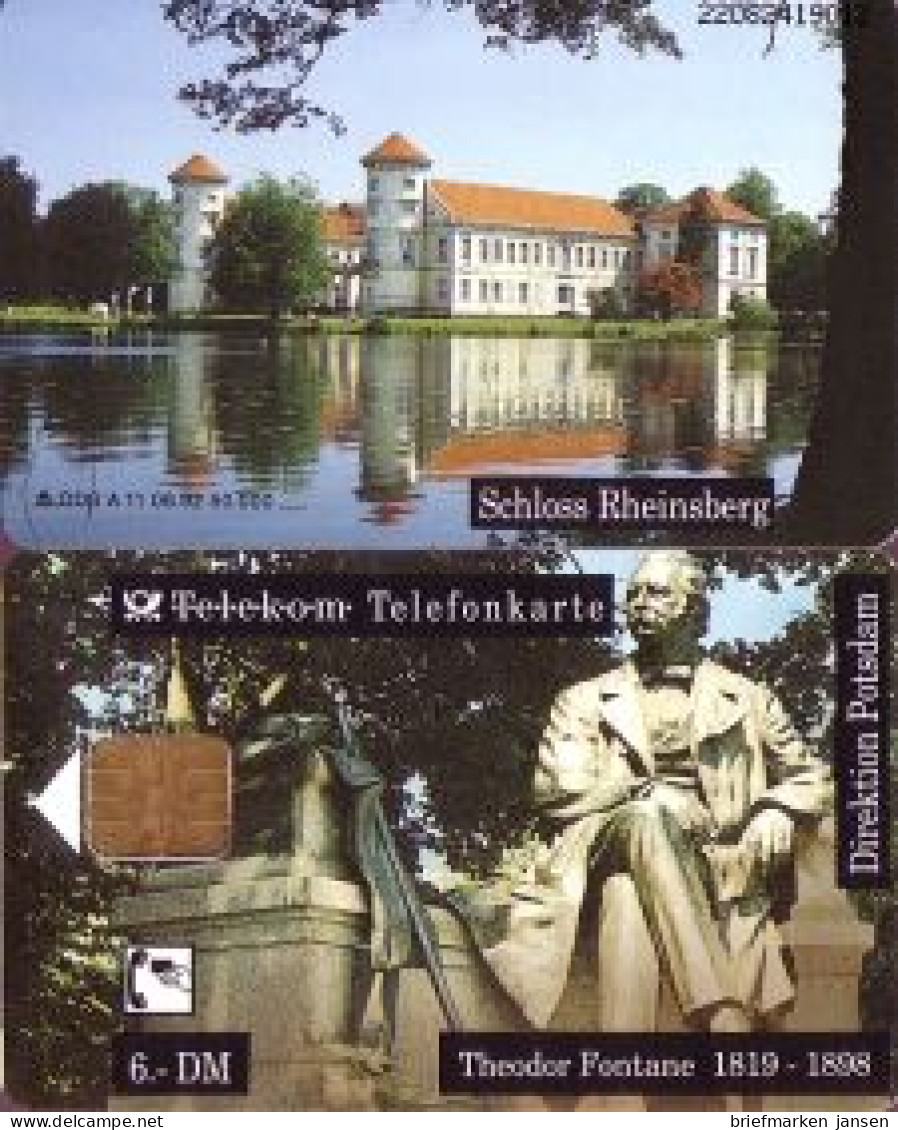 Telefonkarte A 11 06.92 Theodor Fontane, Spritzguß-Nr., DD 2208, Aufl. 50000 - Unclassified