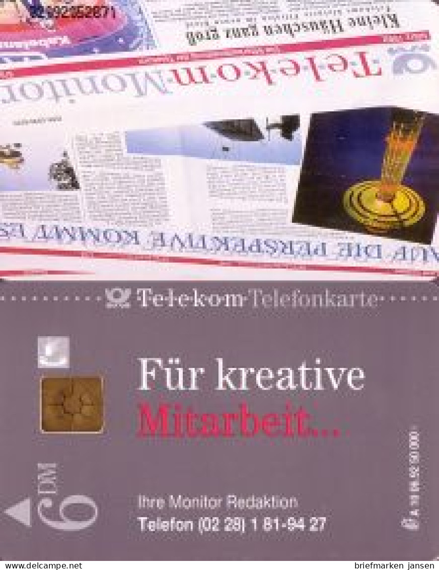 Telefonkarte A 10 06.92 Für Kreative Mitarbeit..., DD 3209, Aufl. 50000 - Unclassified