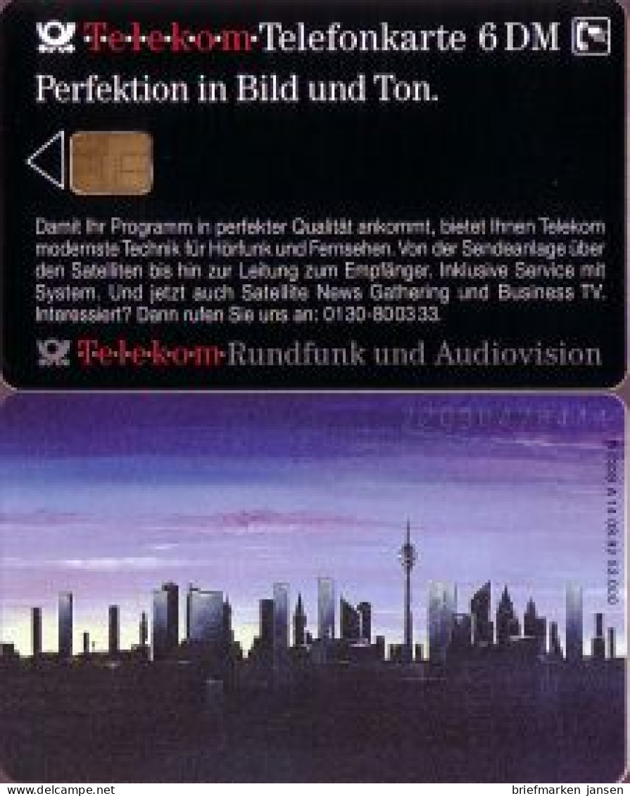 Telefonkarte A 14 08.92 Perfektion In Bild Und Ton, DD 2209, Aufl. 53000 - Unclassified