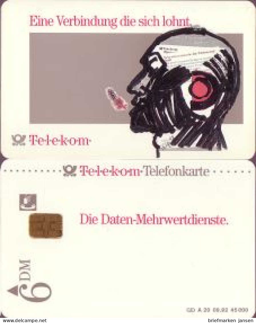 Telefonkarte A 21 09.92 Die Daten-Mehrwertdienste, DD 1209, Aufl. 45000 - Unclassified