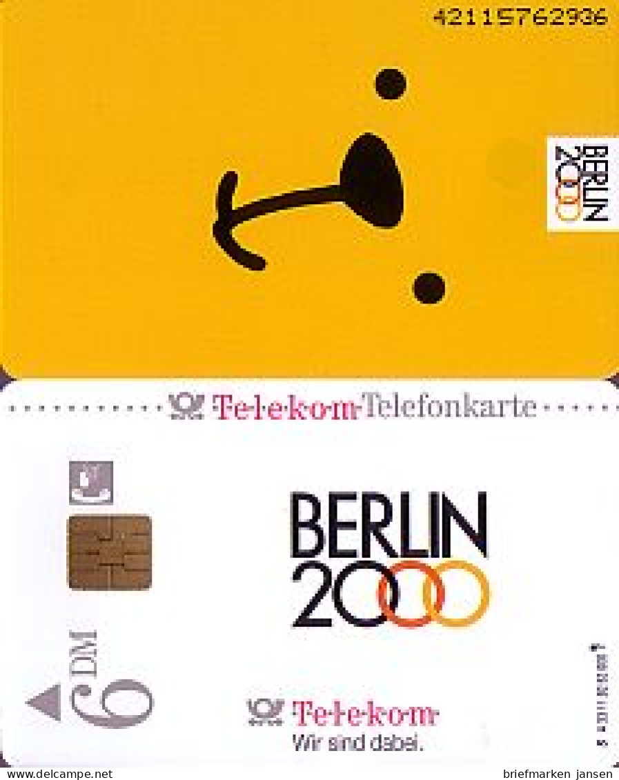Telefonkarte A 33 11.92 Berlin 2000 (Olympiabewerb.), DD 4211, Aufl. 52000 - Unclassified