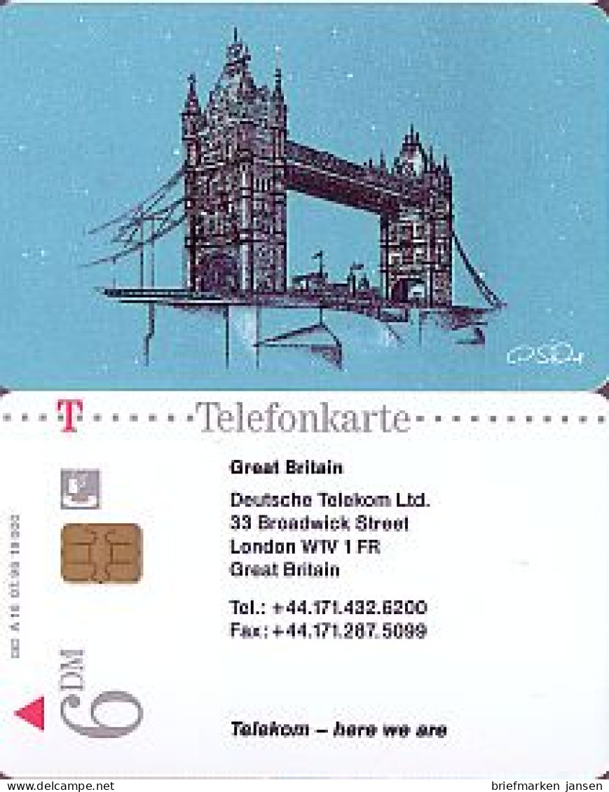 Telefonkarte A 16 07.96 Telekom In London, DD 1607, Aufl. 19000 - Unclassified