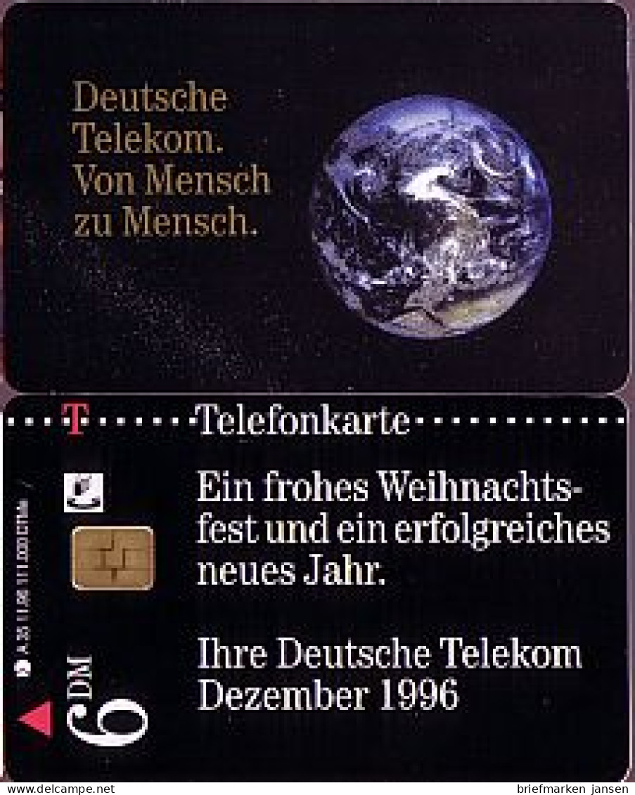 Telefonkarte A 35 11.96 Frohe Weihnachten 1996 DD 5611, Aufl. 111000 - Unclassified