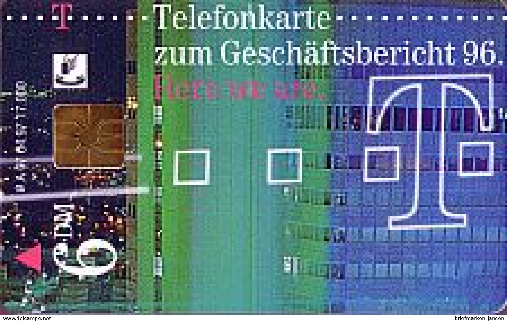 Telefonkarte A 07 04.97 Geschäftsbericht 96, Modul 25, DD 3704, Aufl. 17000 - Unclassified