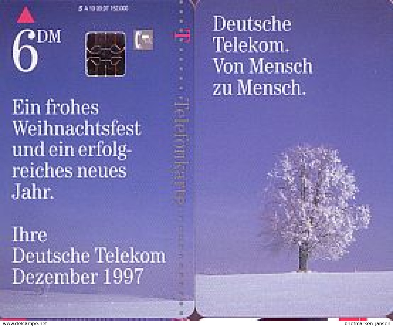 Telefonkarte A 19 09.97 Weihnachten '97 DD 4710, Aufl. 152000 - Unclassified