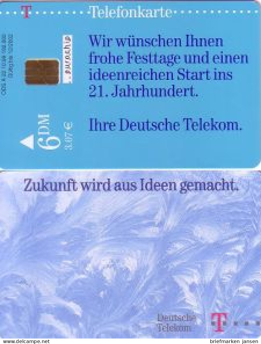 Telefonkarte A 22 10.99 Zukunft Aus Ideen, Frohe Festtage, DD 2910, Aufl. 192000 - Unclassified