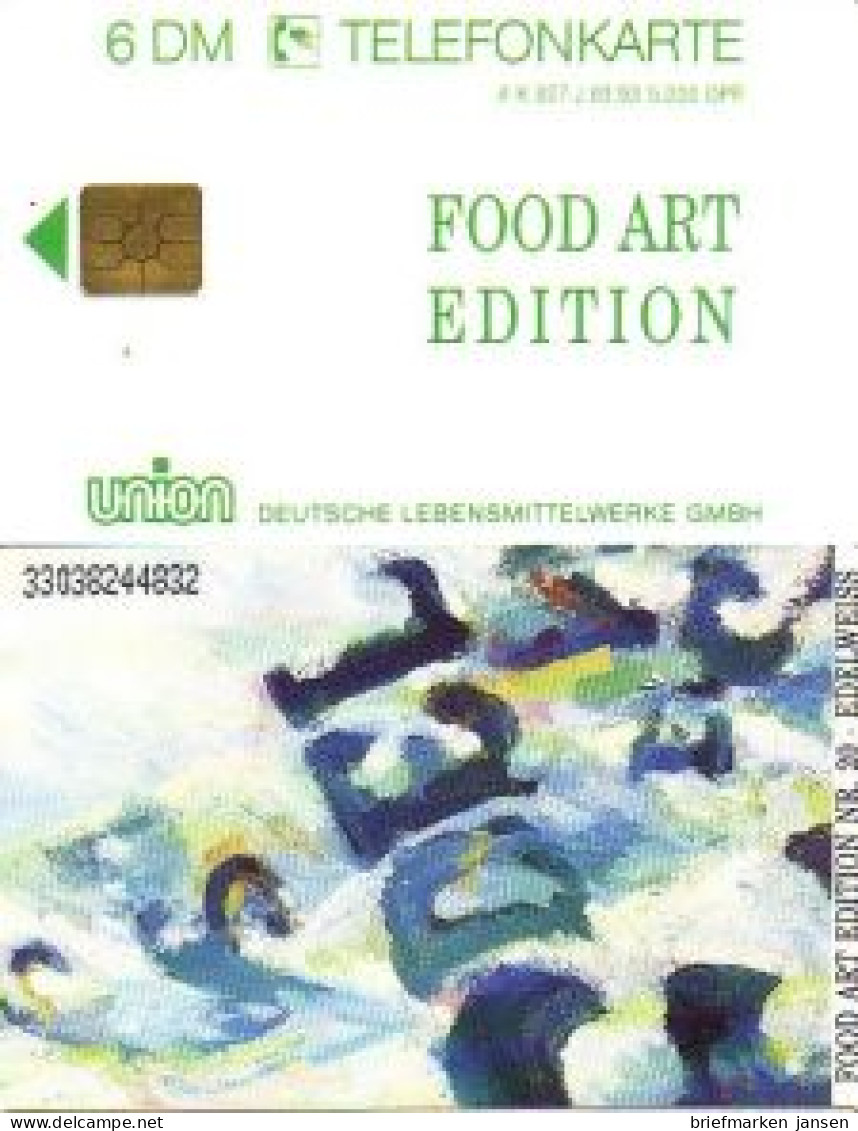 Telefonkarte K 927 J 03.93 Food Art Edition, Nr. 20 Edelweiss - Unclassified