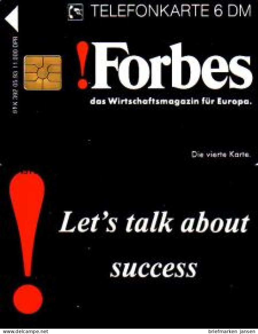 Telefonkarte K 392 05.93 Forbes - Let's Talk About Success, Aufl. 11.000 - Unclassified