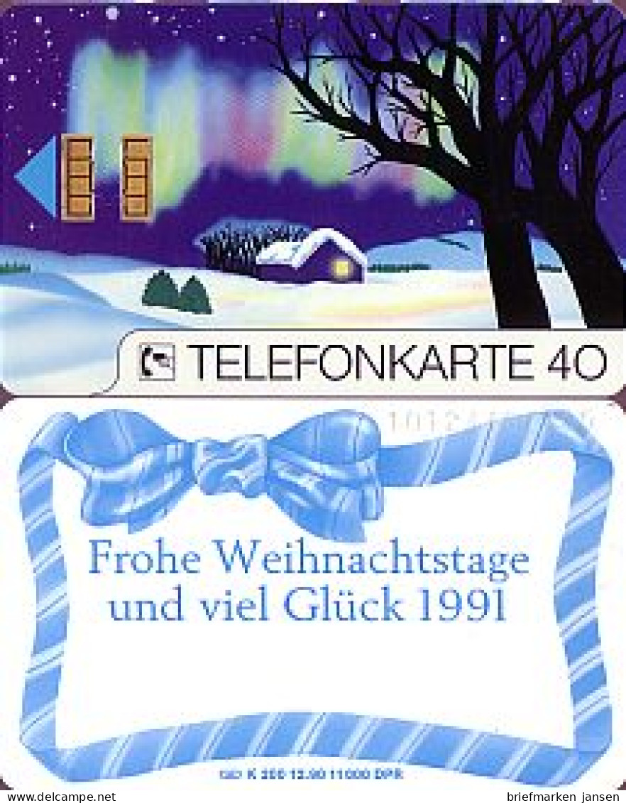 Telefonkarte K 200 12.90, Frohe Weihnachten, Aufl. 11000 - Unclassified
