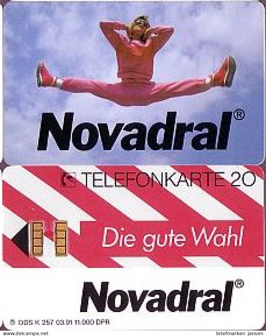 Telefonkarte K 257 03.91, Novadral, Aufl. 11000 - Unclassified